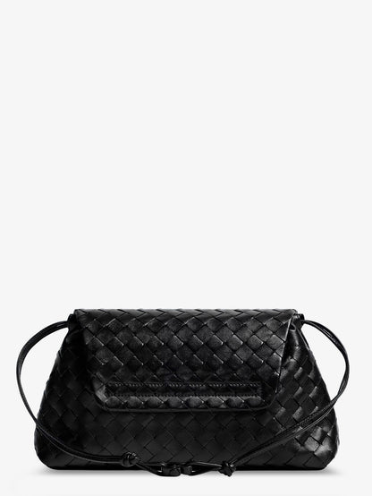 Leather shoulder bag with Intrecciato pattern thumbnail