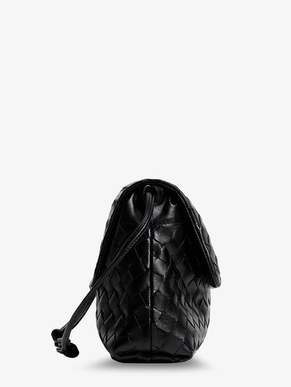 Leather shoulder bag with Intrecciato pattern thumbnail