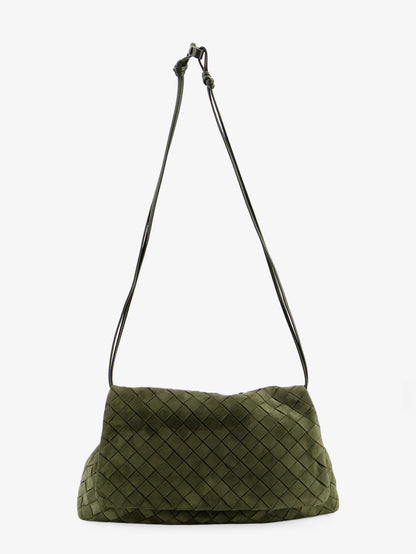 Suede Giorno shoulder bag with Intrecciato pattern thumbnail
