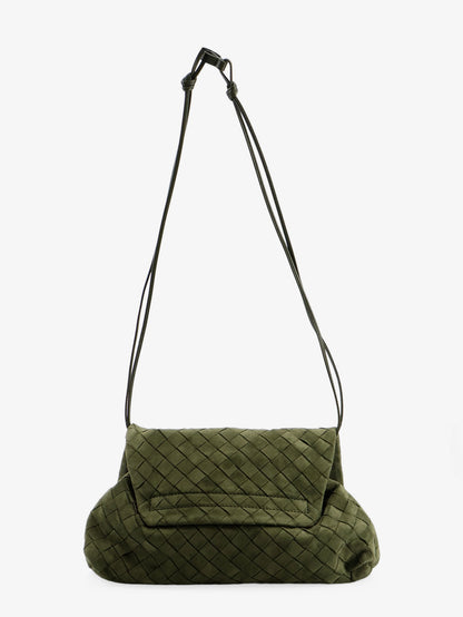 Suede Giorno shoulder bag with Intrecciato pattern thumbnail