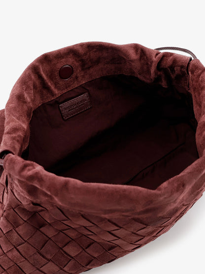 Suede Giorno crossbody bag with Intrecciato motif thumbnail
