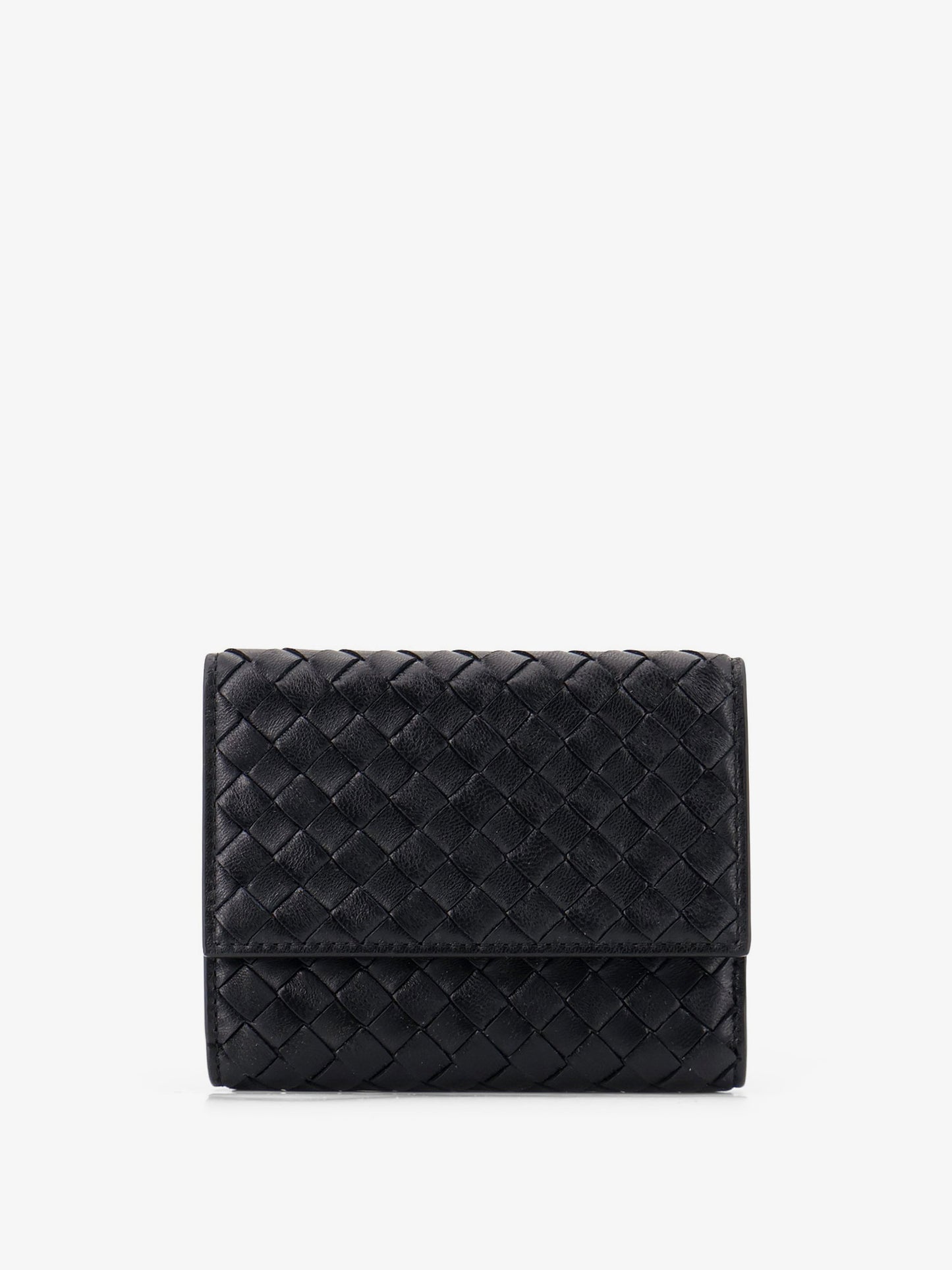 Bi-fold Intrecciato wallet with zip
