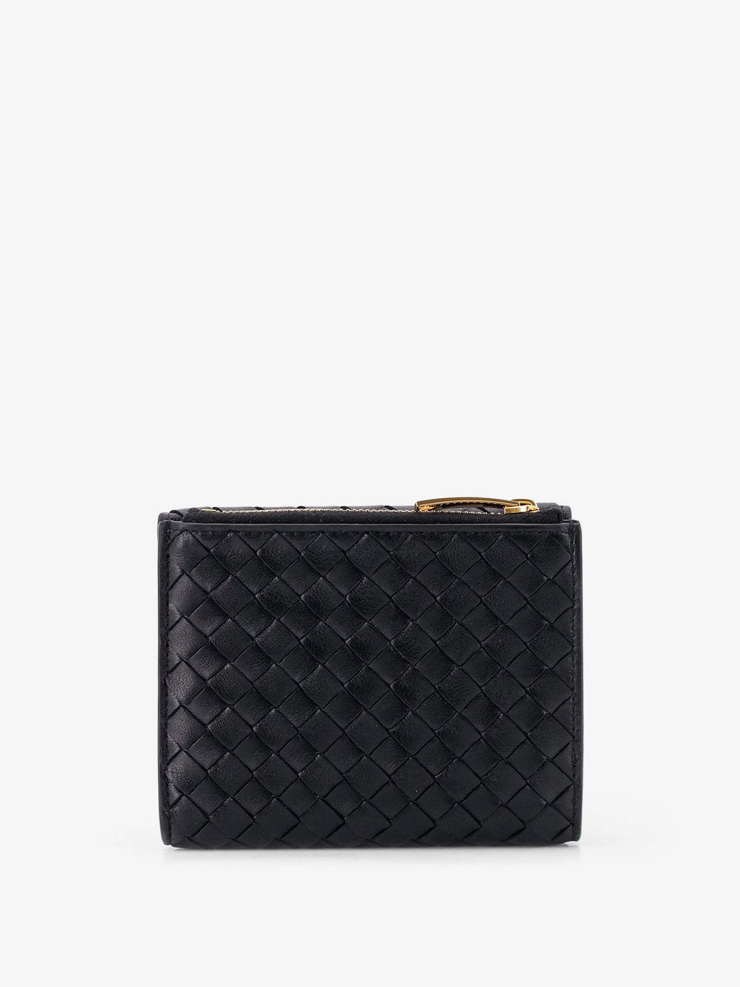 Bi-fold Intrecciato wallet with zip