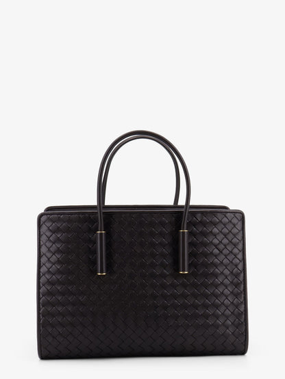 Barbara leather handbag with Intrecciato motif thumbnail