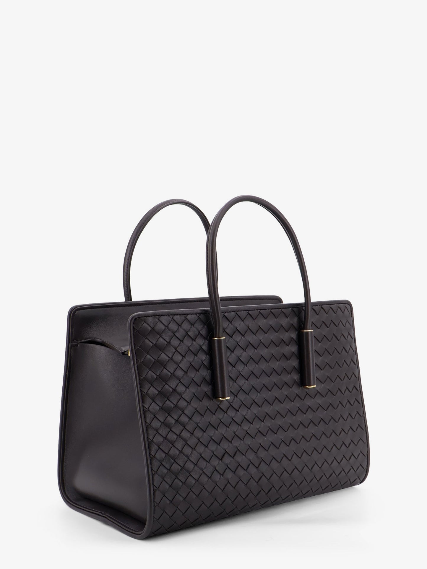 Barbara leather handbag with Intrecciato motif
