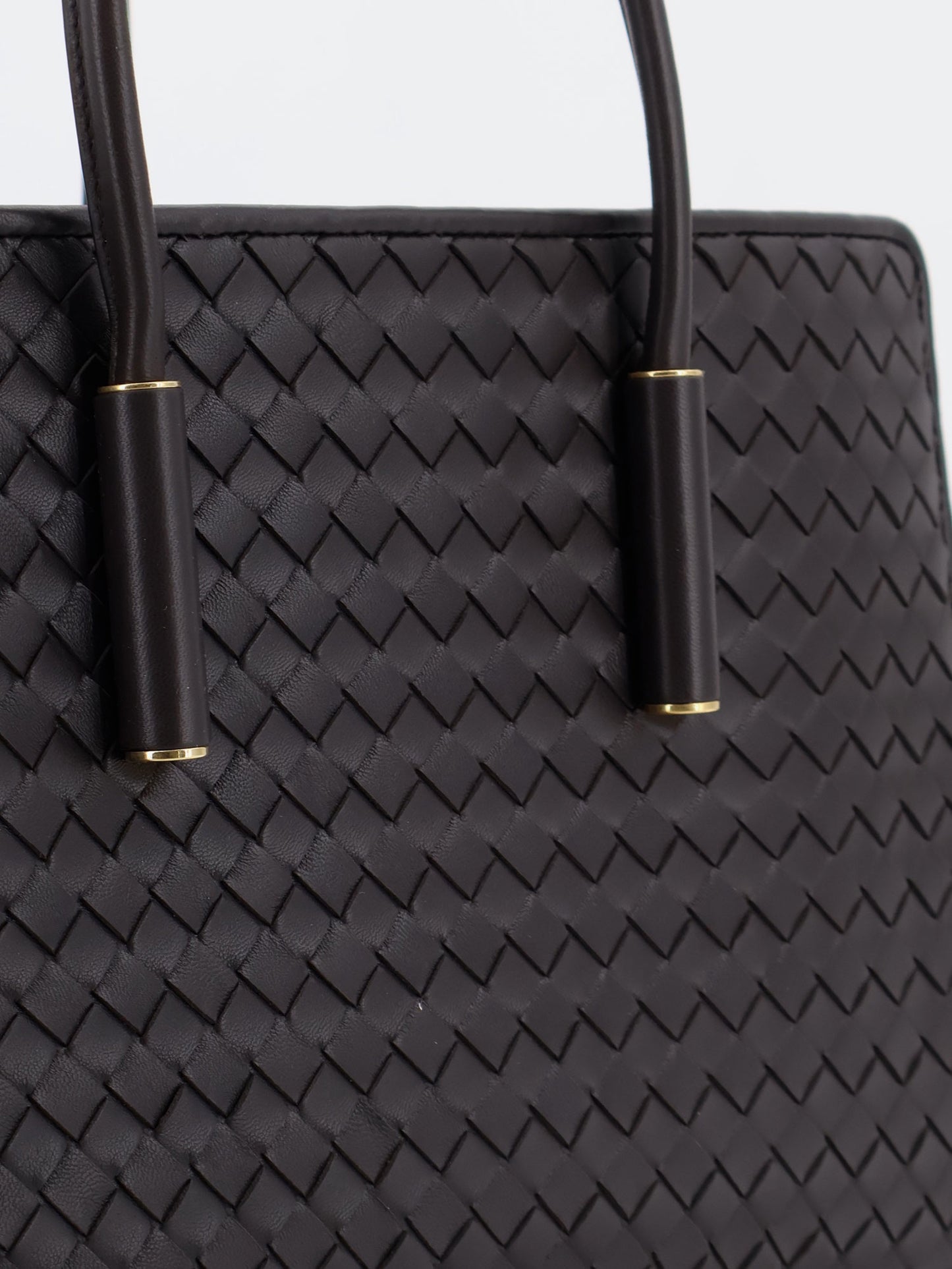 Barbara leather handbag with Intrecciato motif