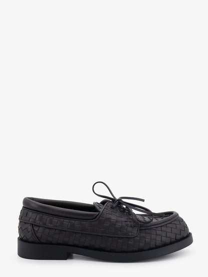 Pier Intrecciato leather boat shoes thumbnail