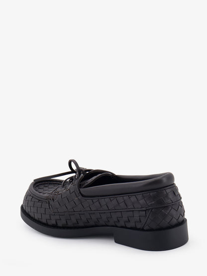 Pier Intrecciato leather boat shoes thumbnail