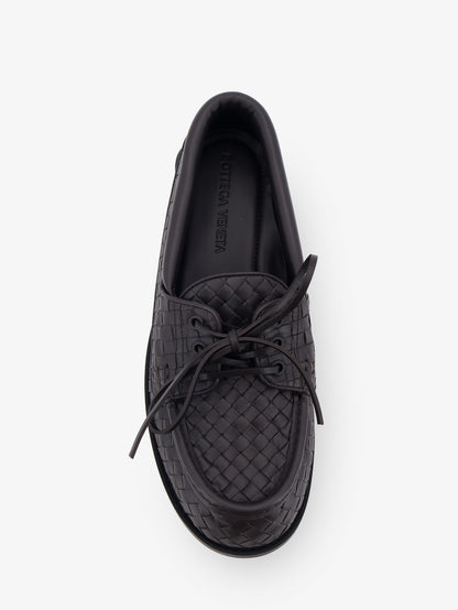 Pier Intrecciato leather boat shoes thumbnail