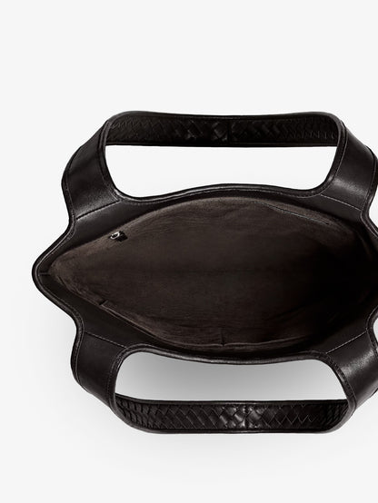 Veneto leather shoulder bag with Intrecciato motif thumbnail