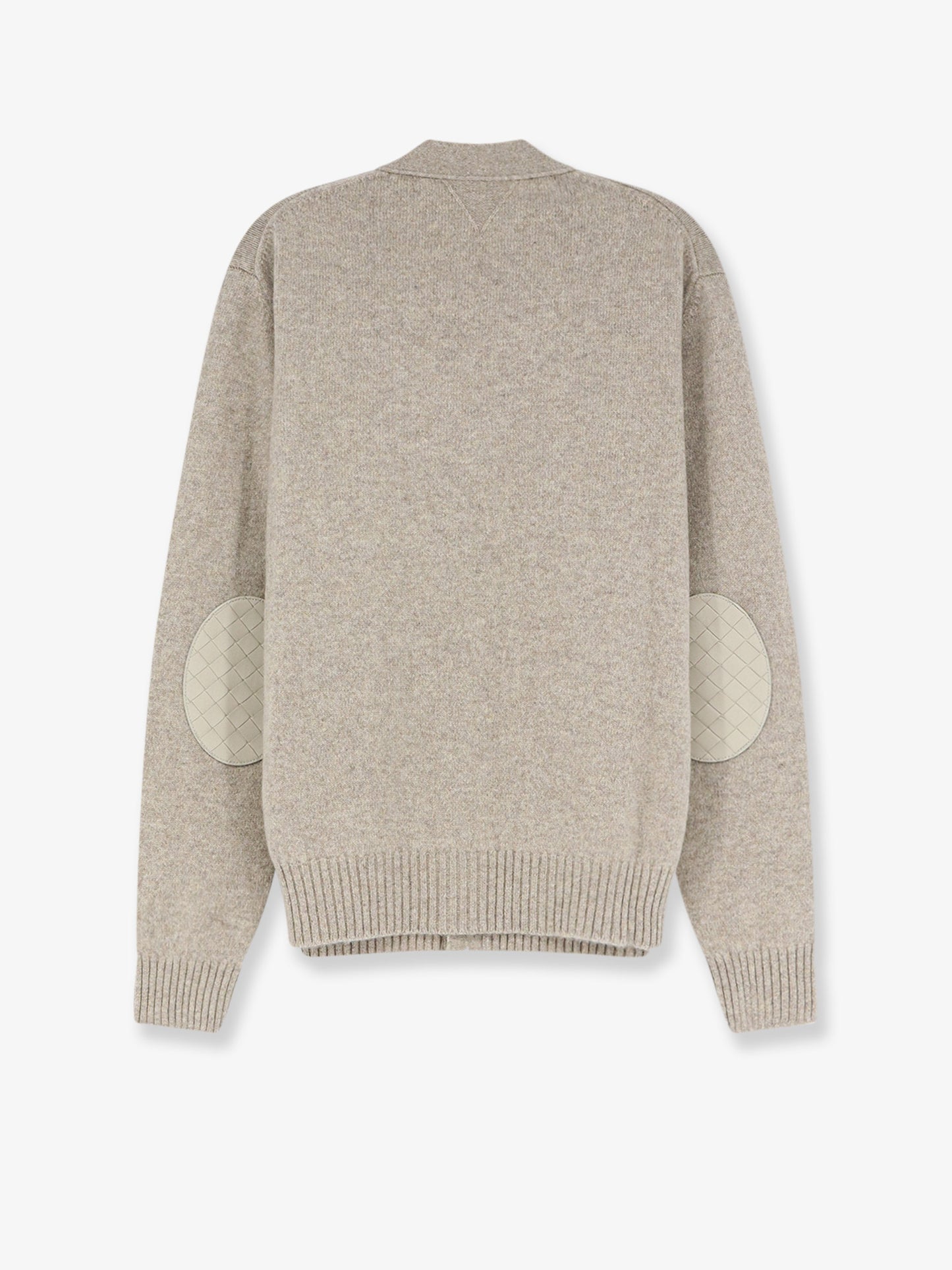 Cashmere blend cardigan with Intreccio patch