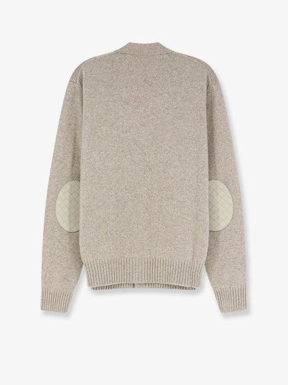 Cashmere blend cardigan with Intreccio patch thumbnail