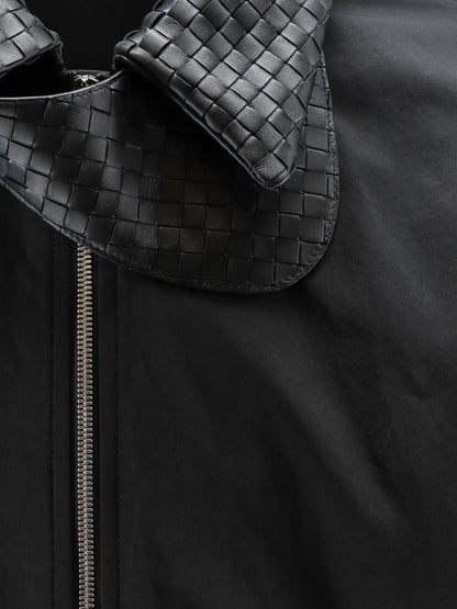 Nylon and cotton jacket with Intrecciato details thumbnail