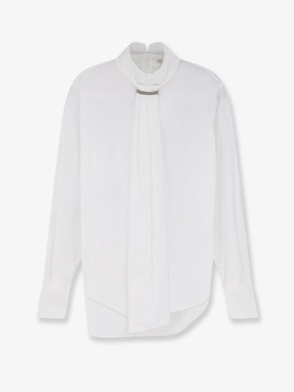 Cotton blend shirt with Monili detail thumbnail