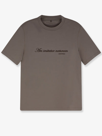 Cotton T-shirt with front embroidery thumbnail