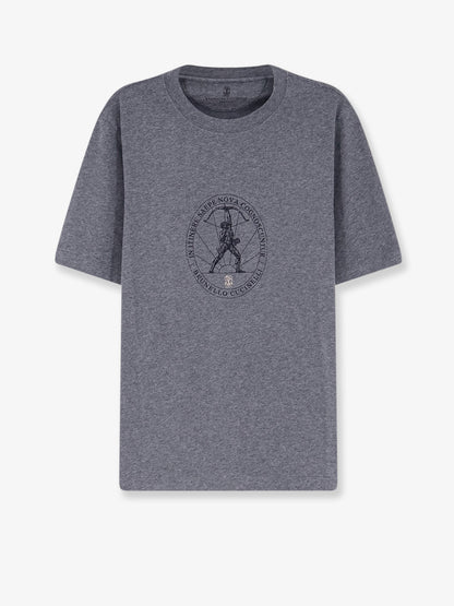 T-shirt in cotone con stampa frontale thumbnail