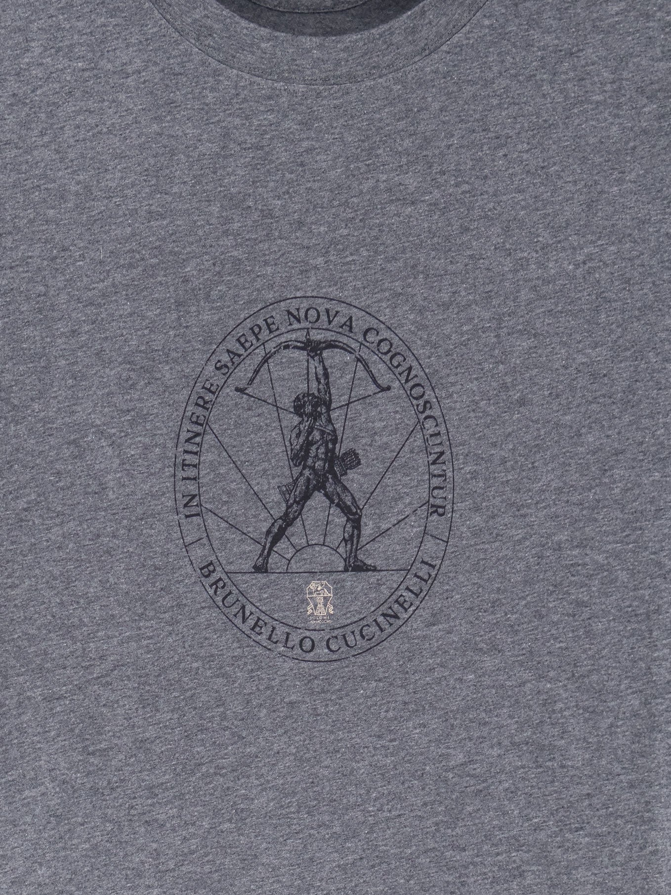 T-shirt in cotone con stampa frontale