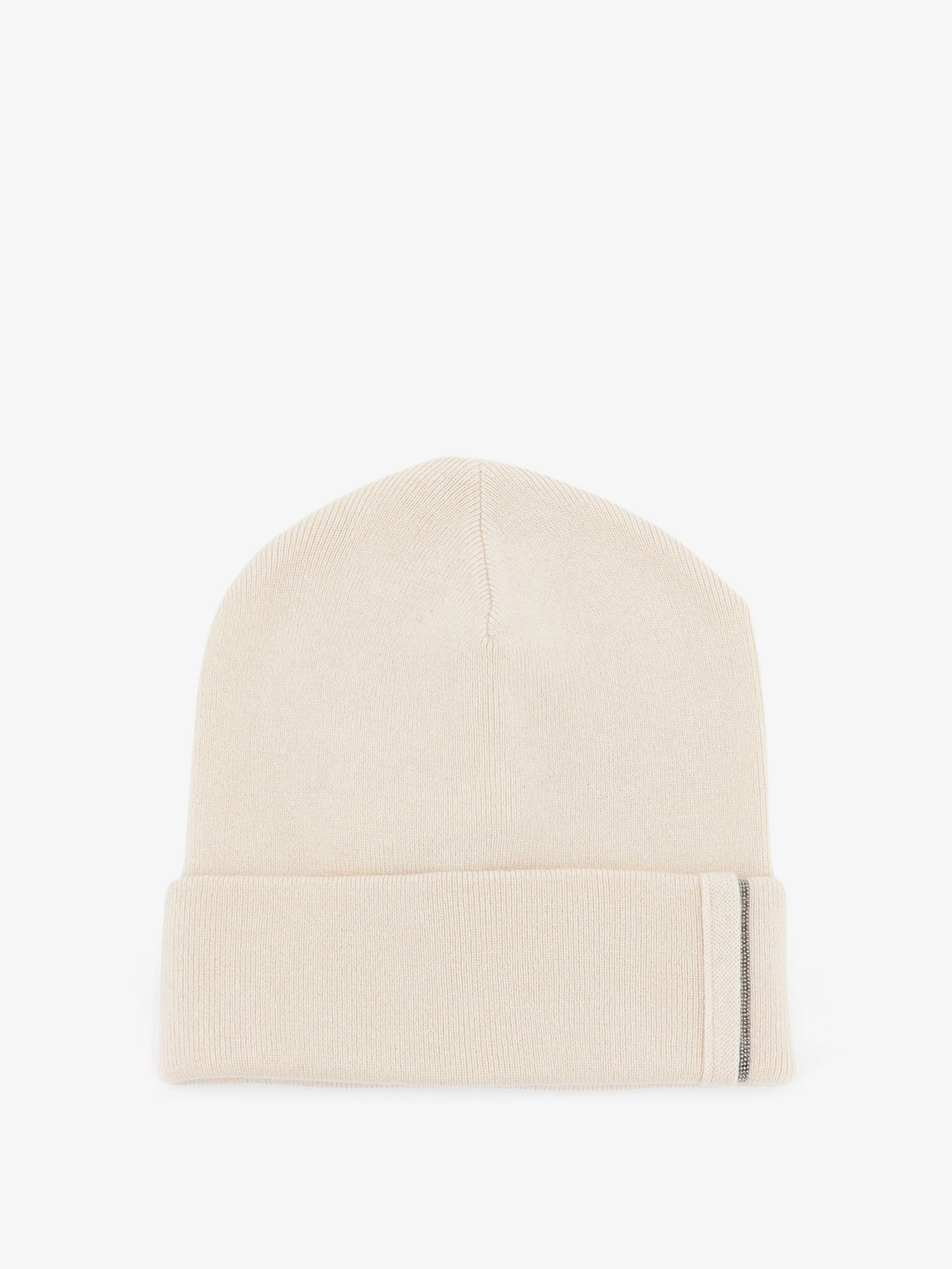 Cappello in cashmere con dettaglio Monile