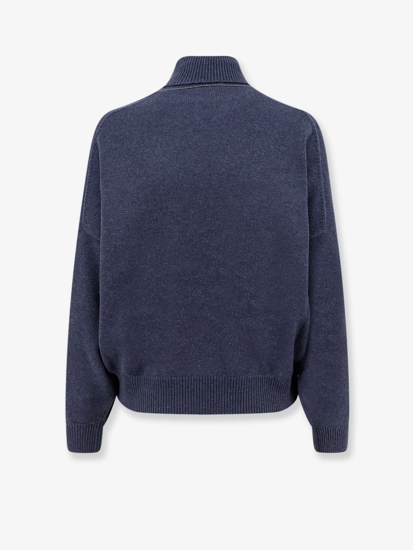 Cashmere turtleneck with Monili detail on the back