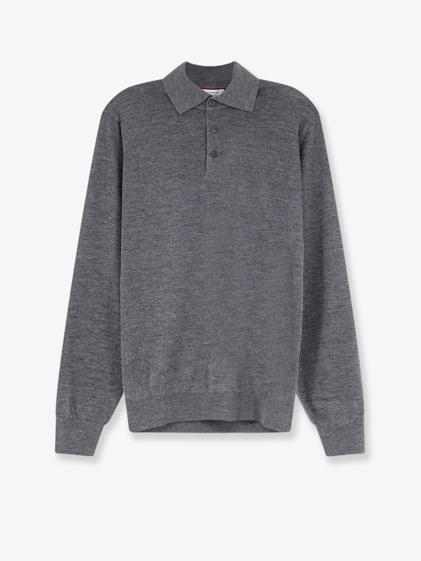 Cashmere and silk polo shirt