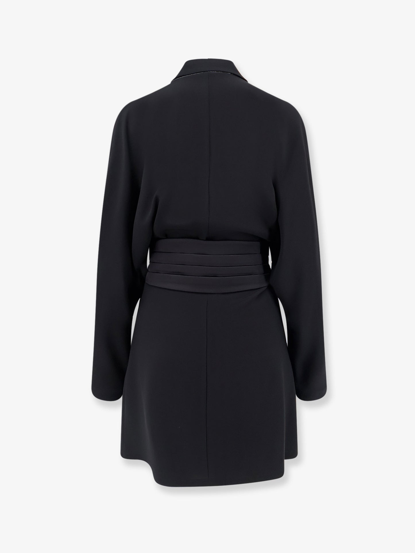 Chemisier Dress with Tuxedo-style band