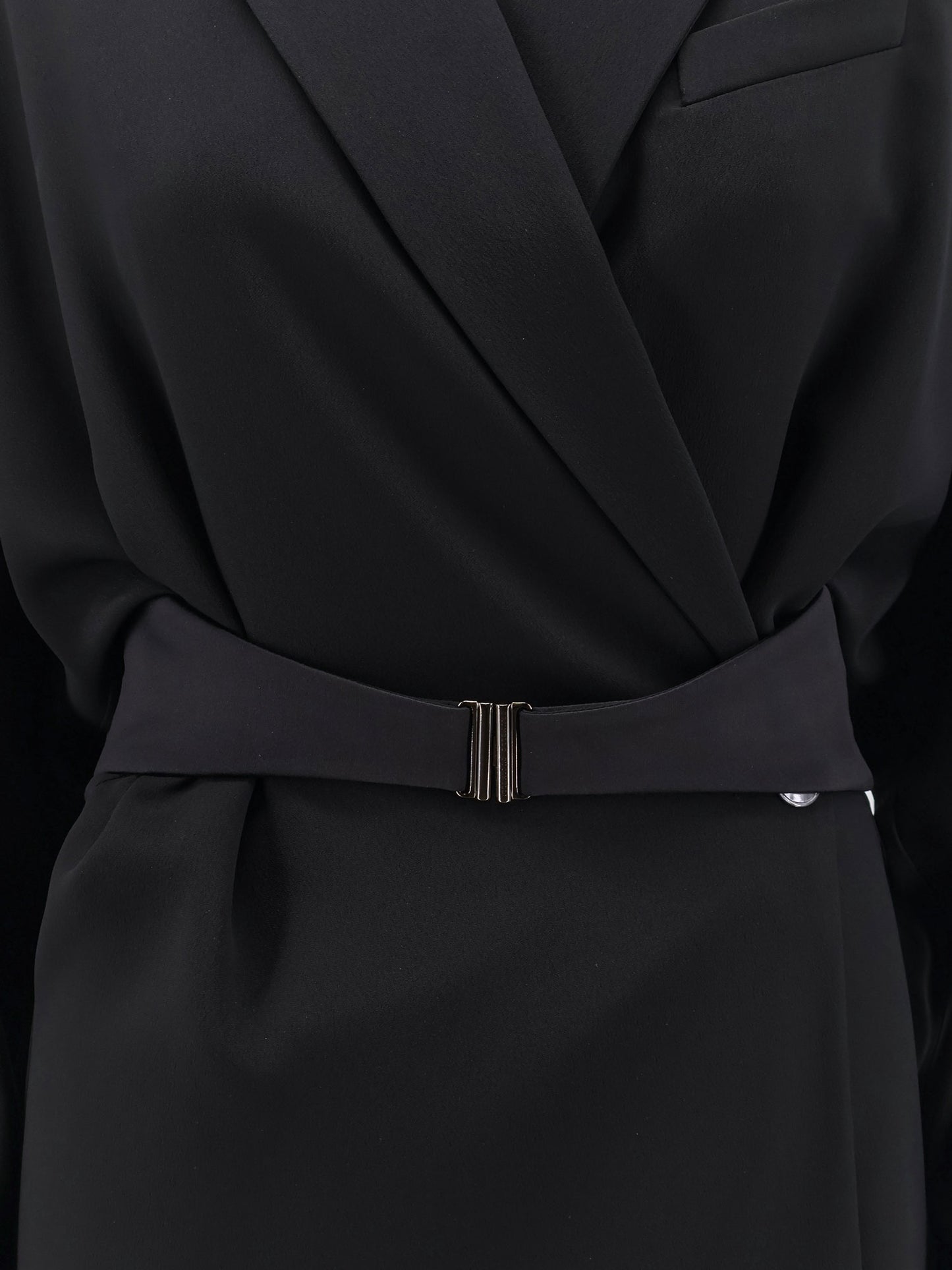 Chemisier Dress with Tuxedo-style band