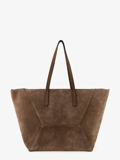 Borsa a spalla BC Duo in suede con logo inciso thumbnail
