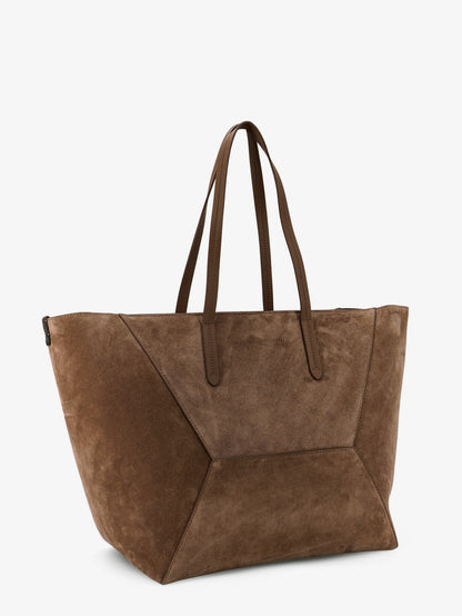 Borsa a spalla BC Duo in suede con logo inciso thumbnail