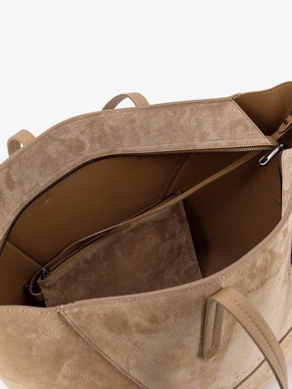 Borsa a spalla BC Duo in suede con logo inciso thumbnail