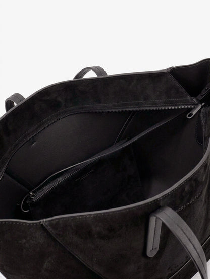 Borsa a spalla BC Duo in suede con logo inciso thumbnail