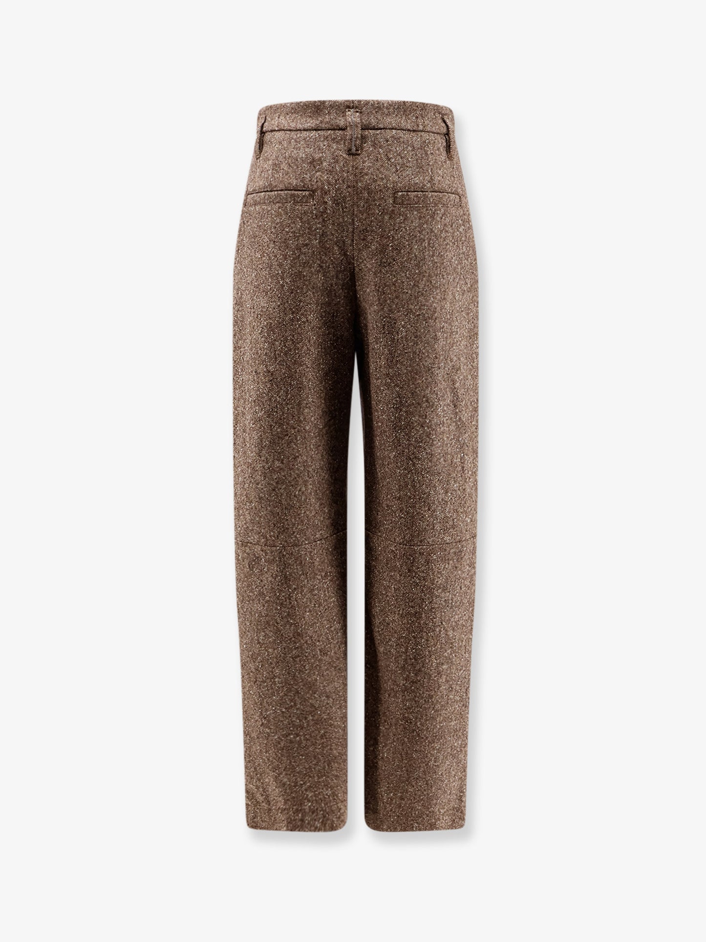 Mélange wool blend trousers