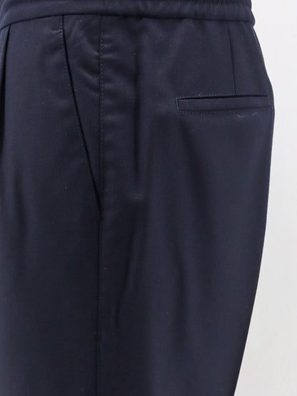 Virgin wool trousers with adjustable drawstring thumbnail