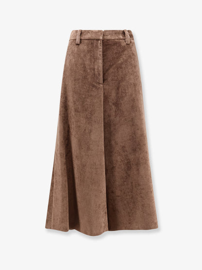 Velvet skirt with Monili detail thumbnail