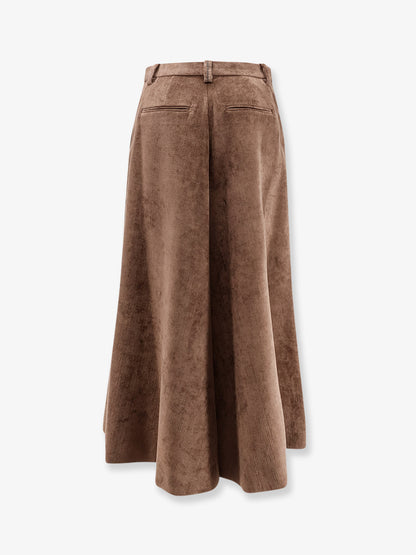 Velvet skirt with Monili detail thumbnail