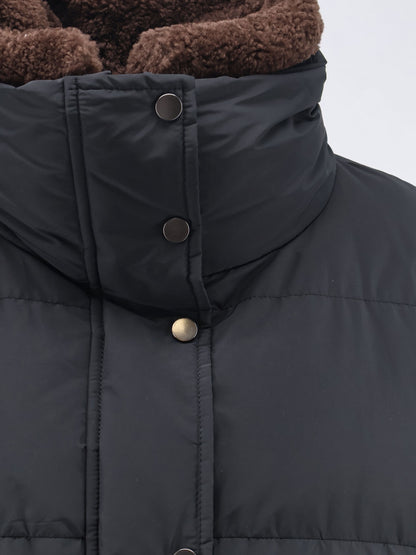 Down Jacket with Shearling collar thumbnail