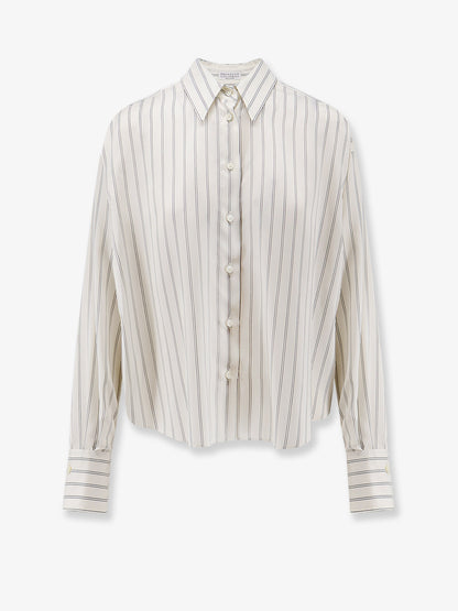 Camicia in seta a righe thumbnail