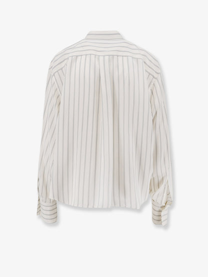 Camicia in seta a righe thumbnail