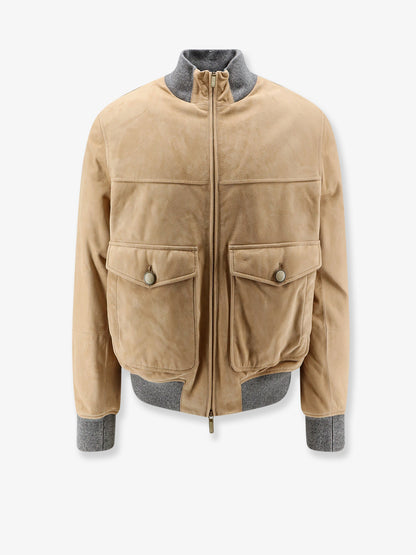 Padded suede jacket thumbnail