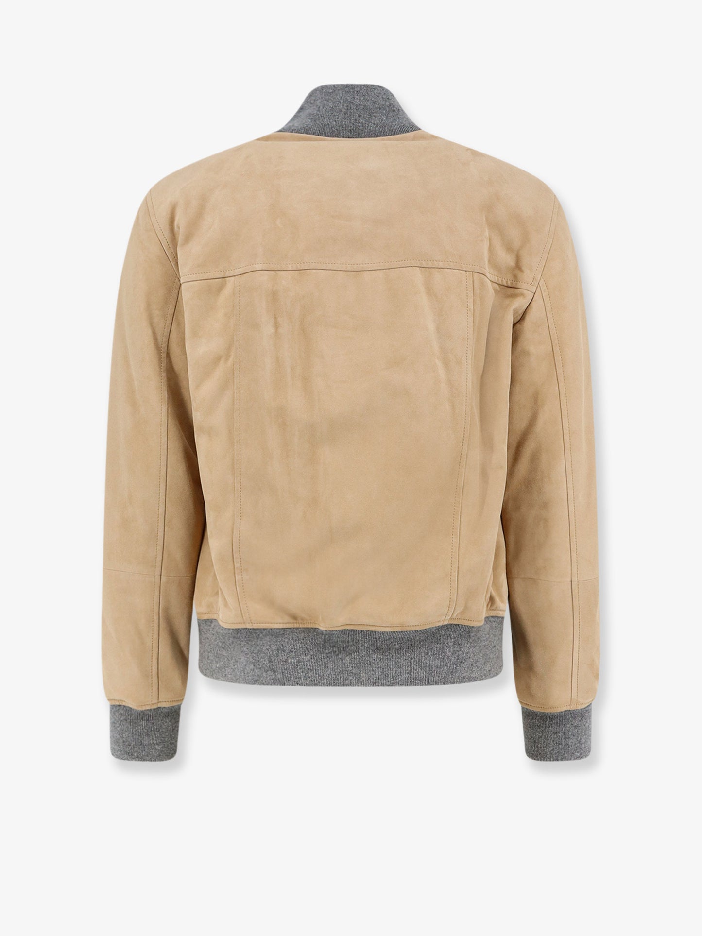 Padded suede jacket
