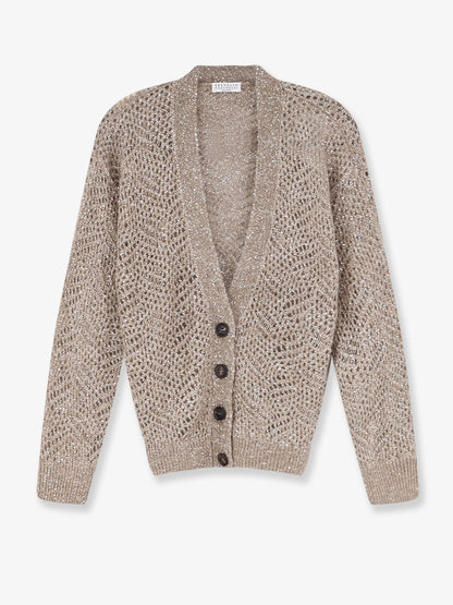 Cardigan in misto mohair con iconico motivo Dazzling thumbnail
