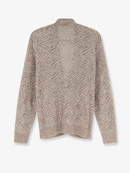 Cardigan in misto mohair con iconico motivo Dazzling thumbnail
