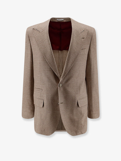 Blazer monopetto in lana e cashmere thumbnail