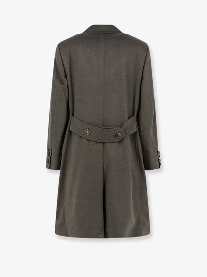 Double-breasted virgin wool coat thumbnail