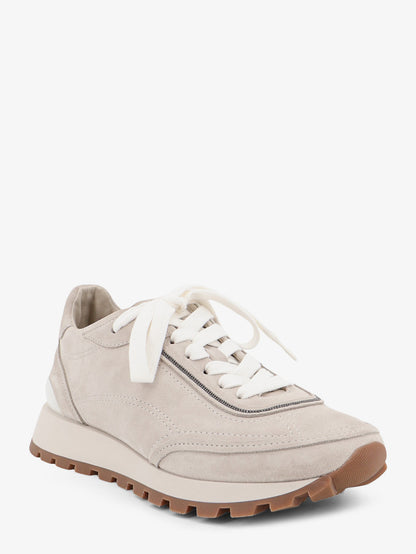 Suede sneakers with Monili embellishment thumbnail