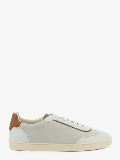 Low-Top suede and leather sneakers thumbnail