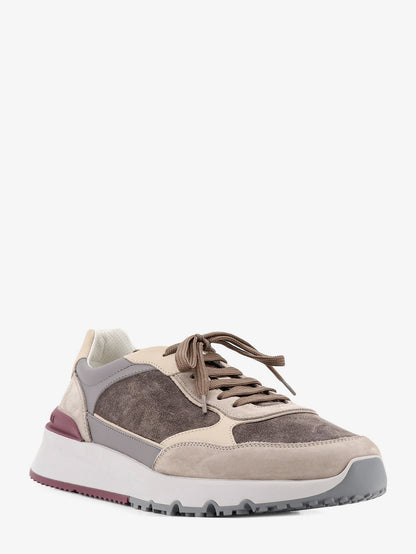 Sneakers in suede con inserti in pelle thumbnail
