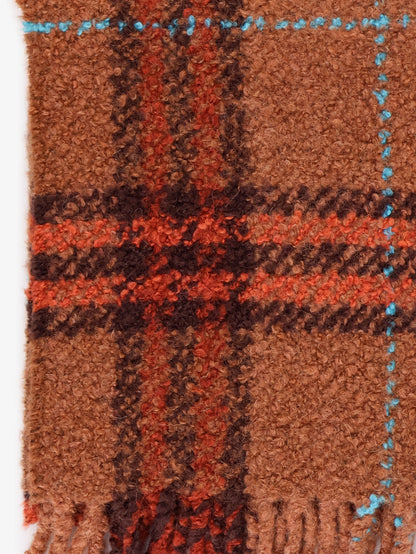 Wool blend and alpaca bouclé scarf thumbnail