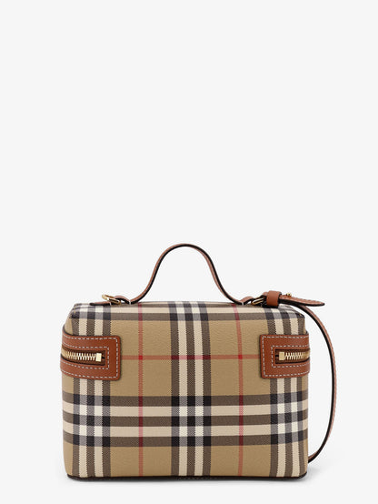 Vanity Check coated canvas crossbody bag with check pattern thumbnail