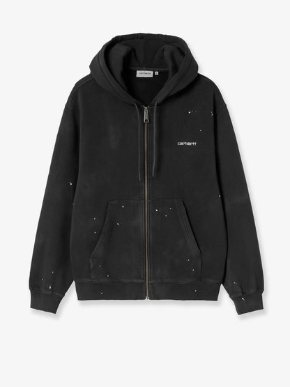 Hooded Painter cotton sweatshirt with front embroidered logo thumbnail