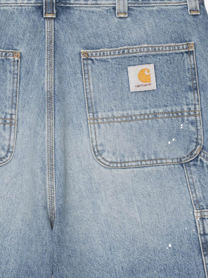 Og Single Knee Short blue denim bermuda shorts thumbnail
